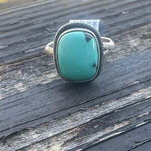 Navajo Scott Skeets Thunder Mountain Turquoise Sterling silver Ring